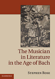 The Musician in Literature in the Age of Bach book cover